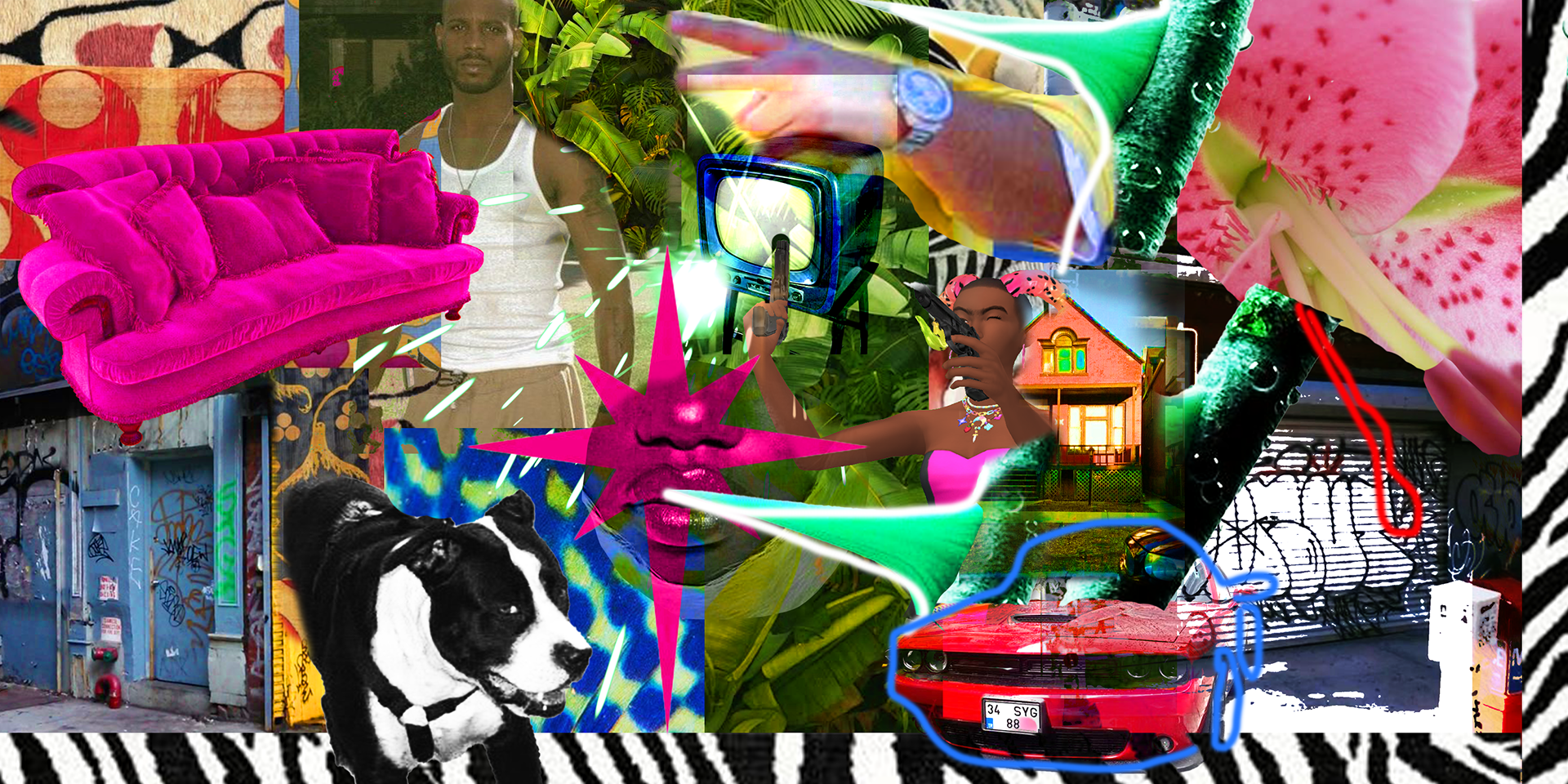 Shawty Lo: attached (2025), Digital collage