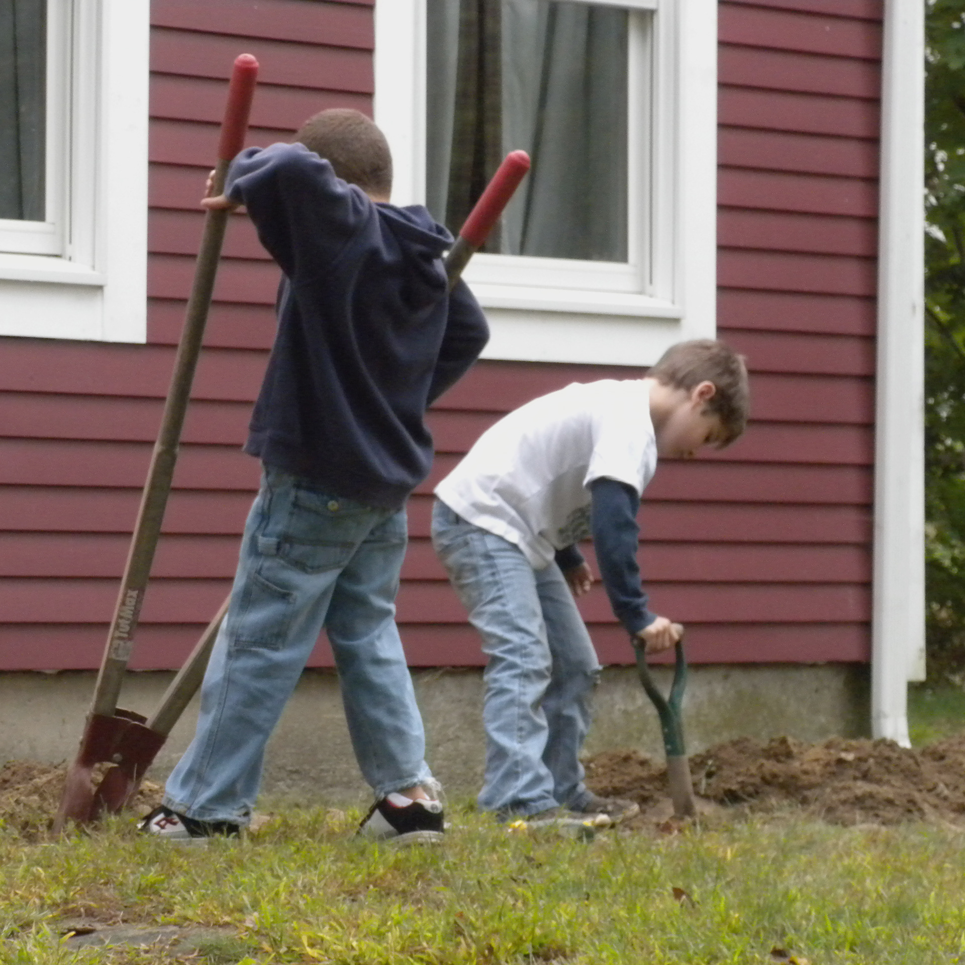 Digging footings