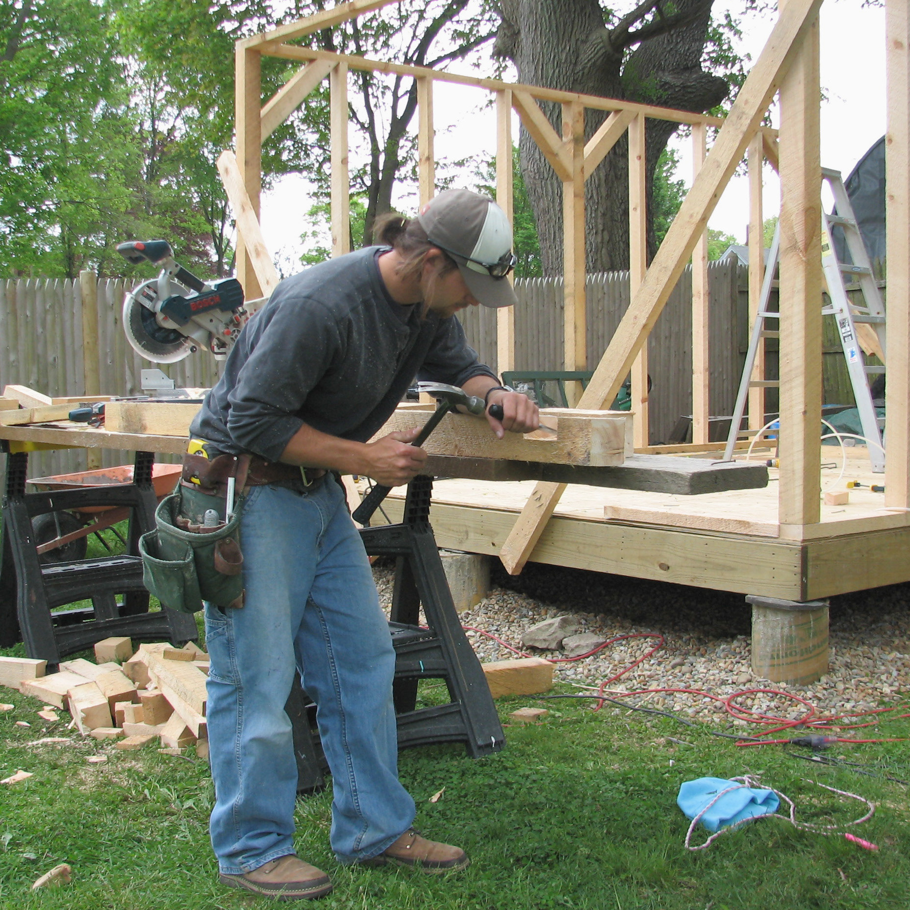 Dad's timber frame shed
