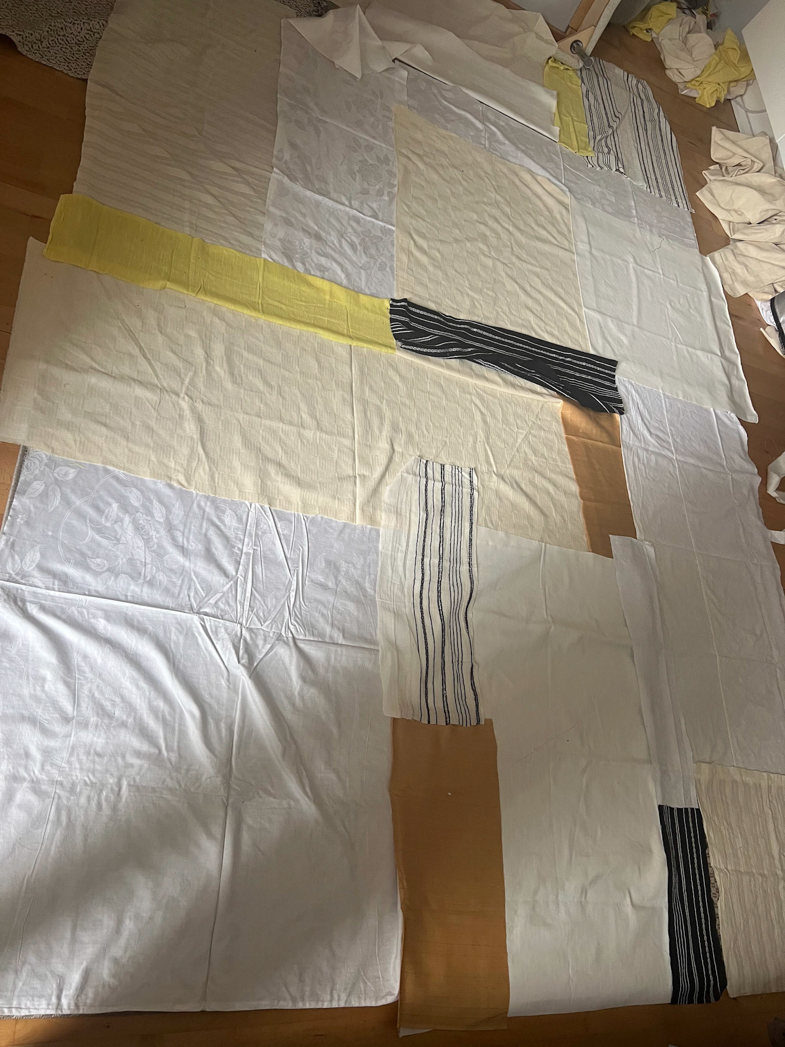 Curtains in progress