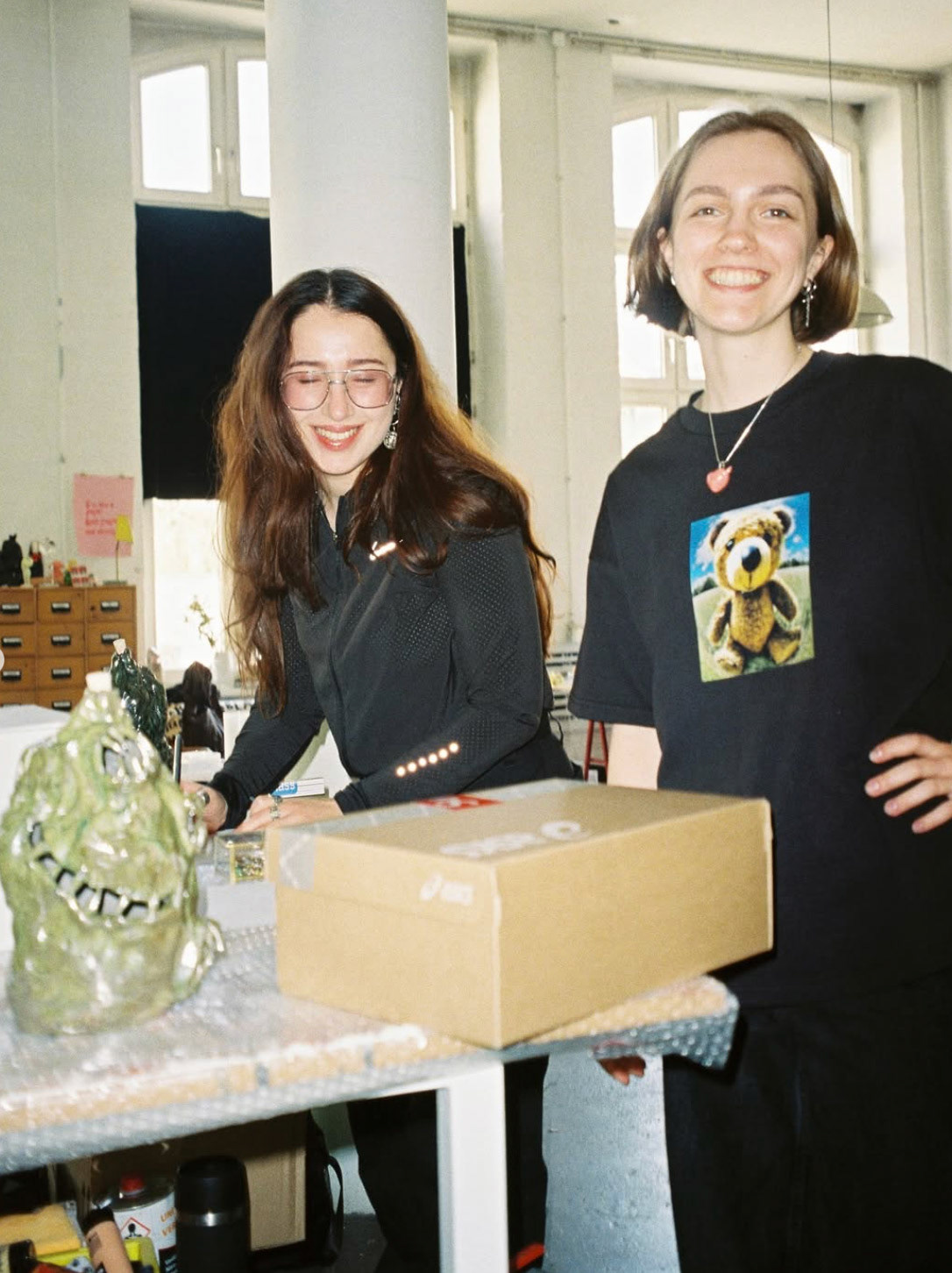 Tania & me behind the scenes