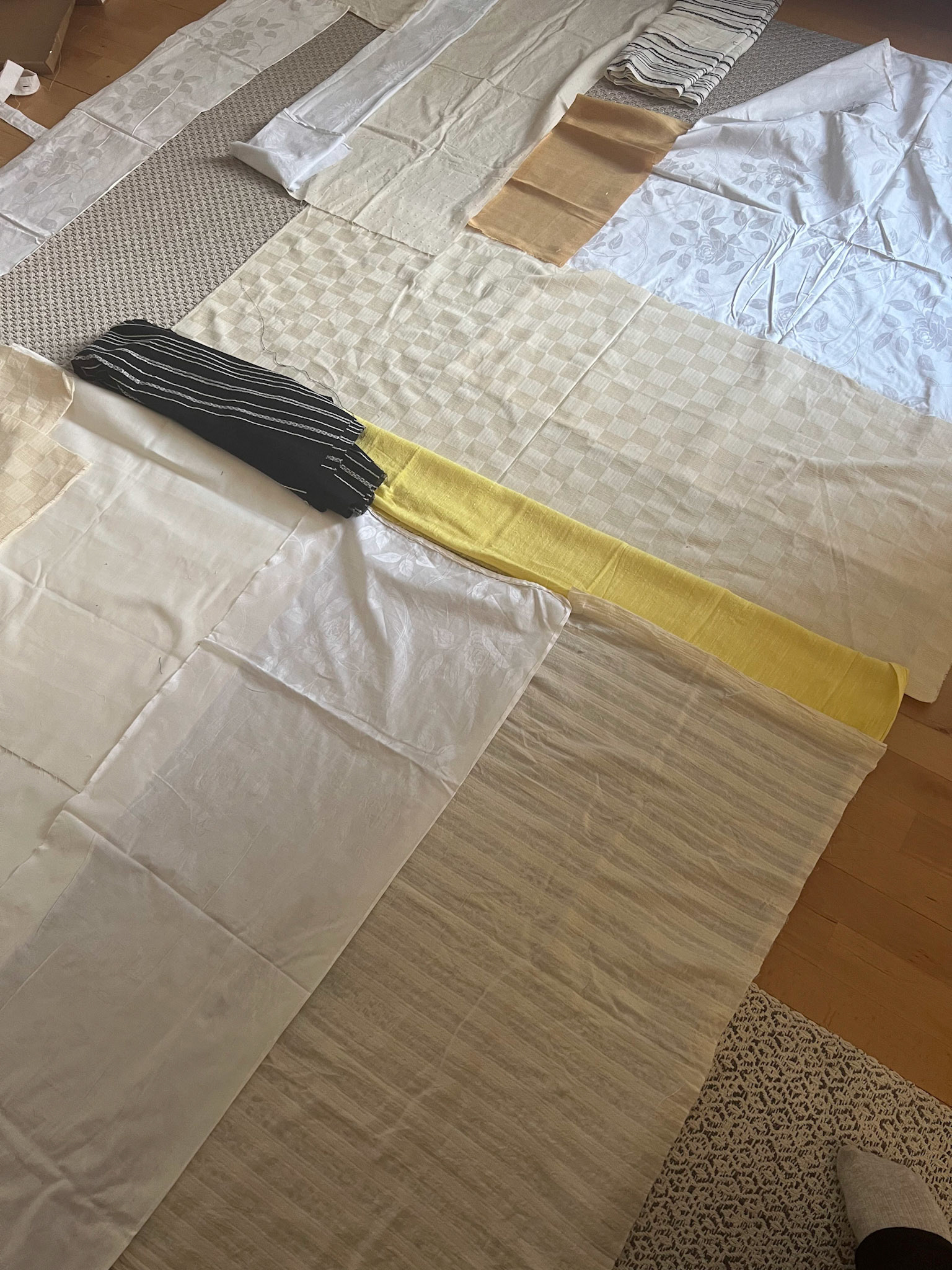 Curtains in progress