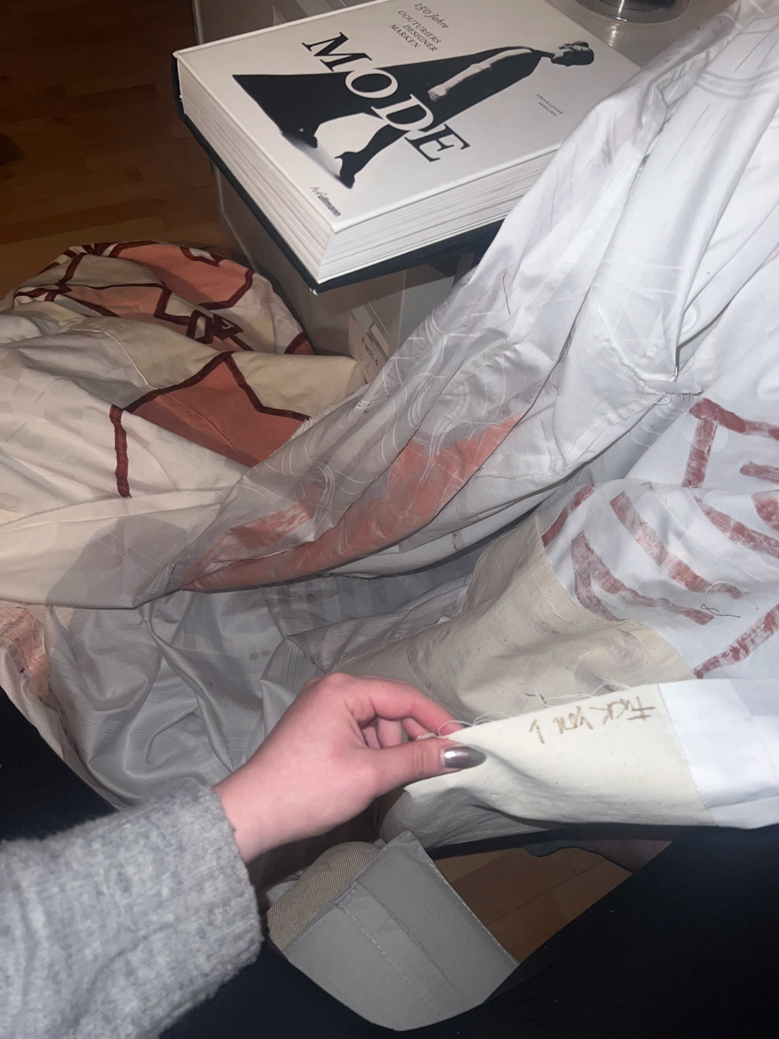 Curtains in progress