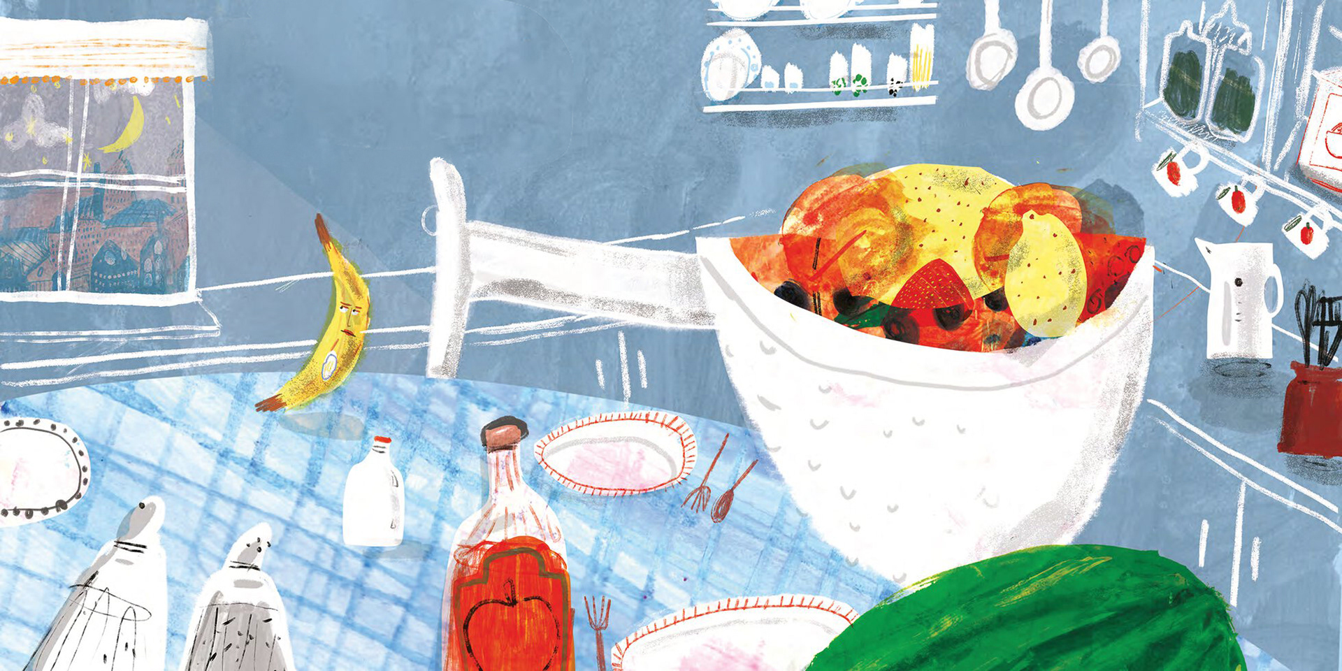 Illustrations for 'Mandy Is Still A Banana' By Zoe Arena- Selected for Dpictus Picture Book Showcase 4
