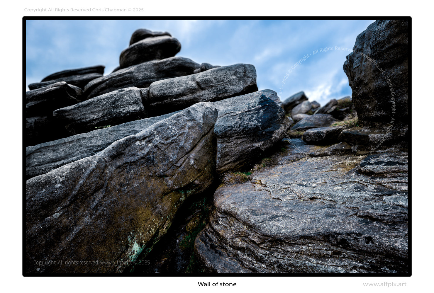 Wall of stone. Colour iimage. Rocks. 