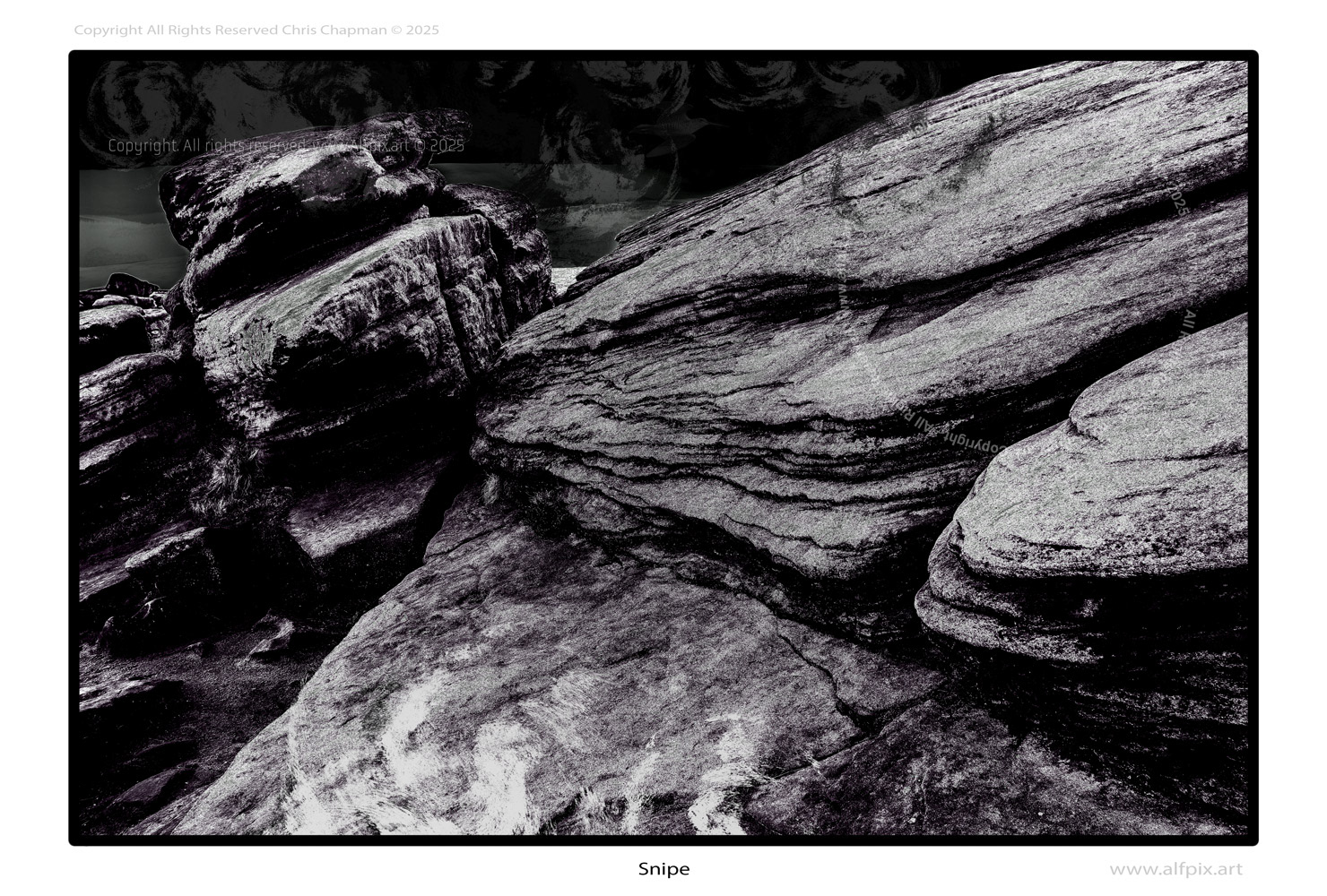 Mono image. There is a hidden snipe in this - look in the sky. It is hard to find.