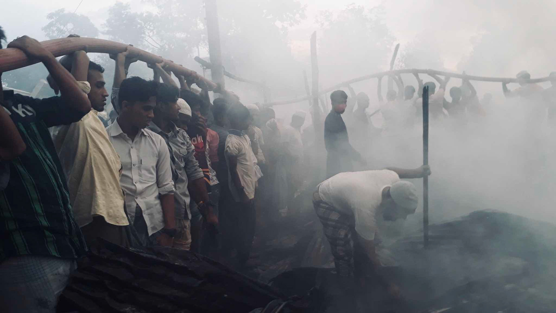 Md. Zubair - fire in Kutupalong