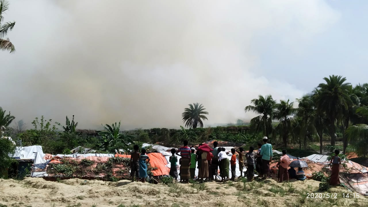 Fire in Myanmar from Taung Pyo (Ameen)