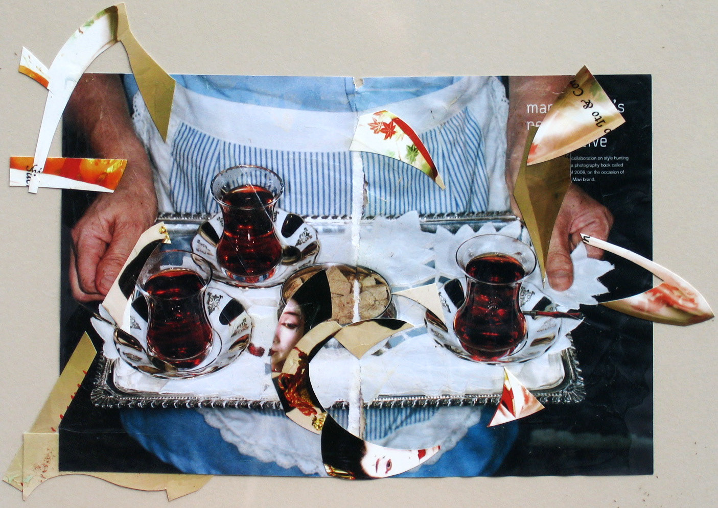 "Time for Tea" - paper and acrylic on paper, 2006