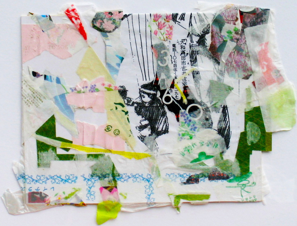 "Puppet Dancer" - paper and acrylic on paper, 2006