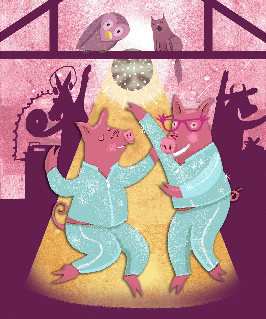 Pigs disco dancing - an illustrated children's poetry book