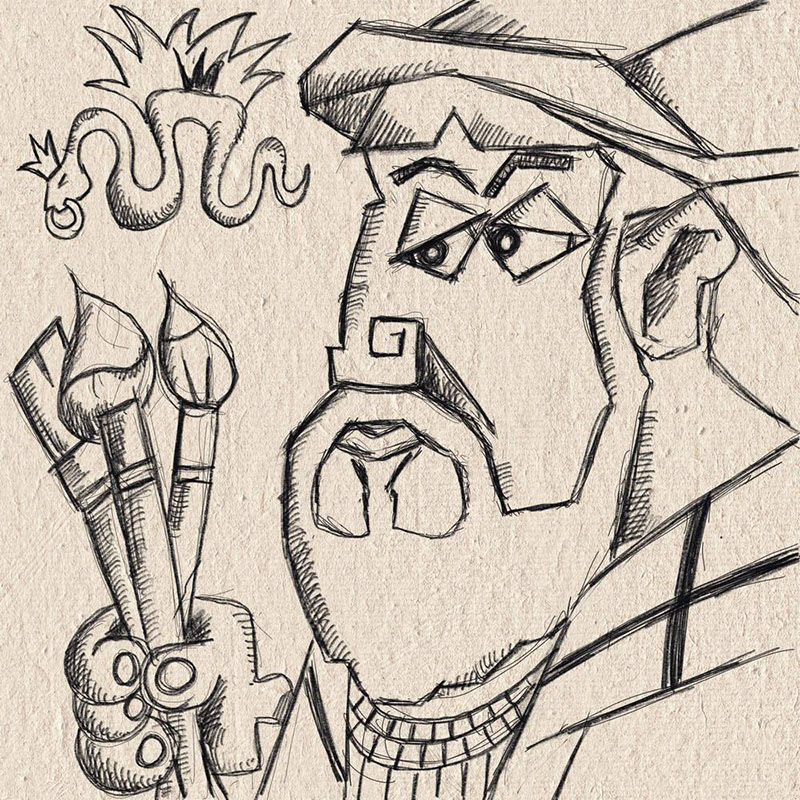 Cranach 550 - Digital Art- Skizze - 2022