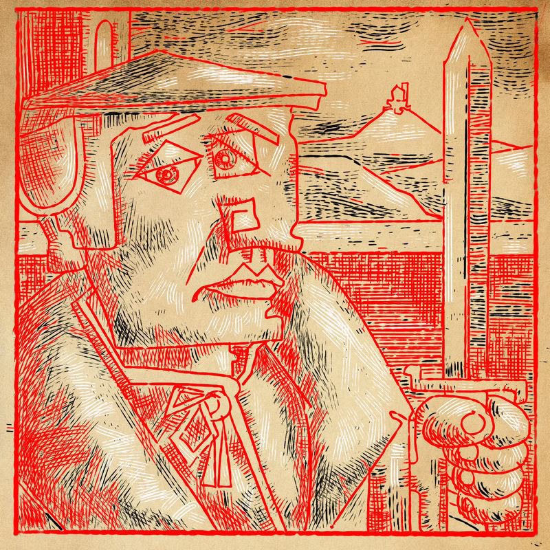 Thomas Müntzer II - Variation Duotone - Digital Art - 2023