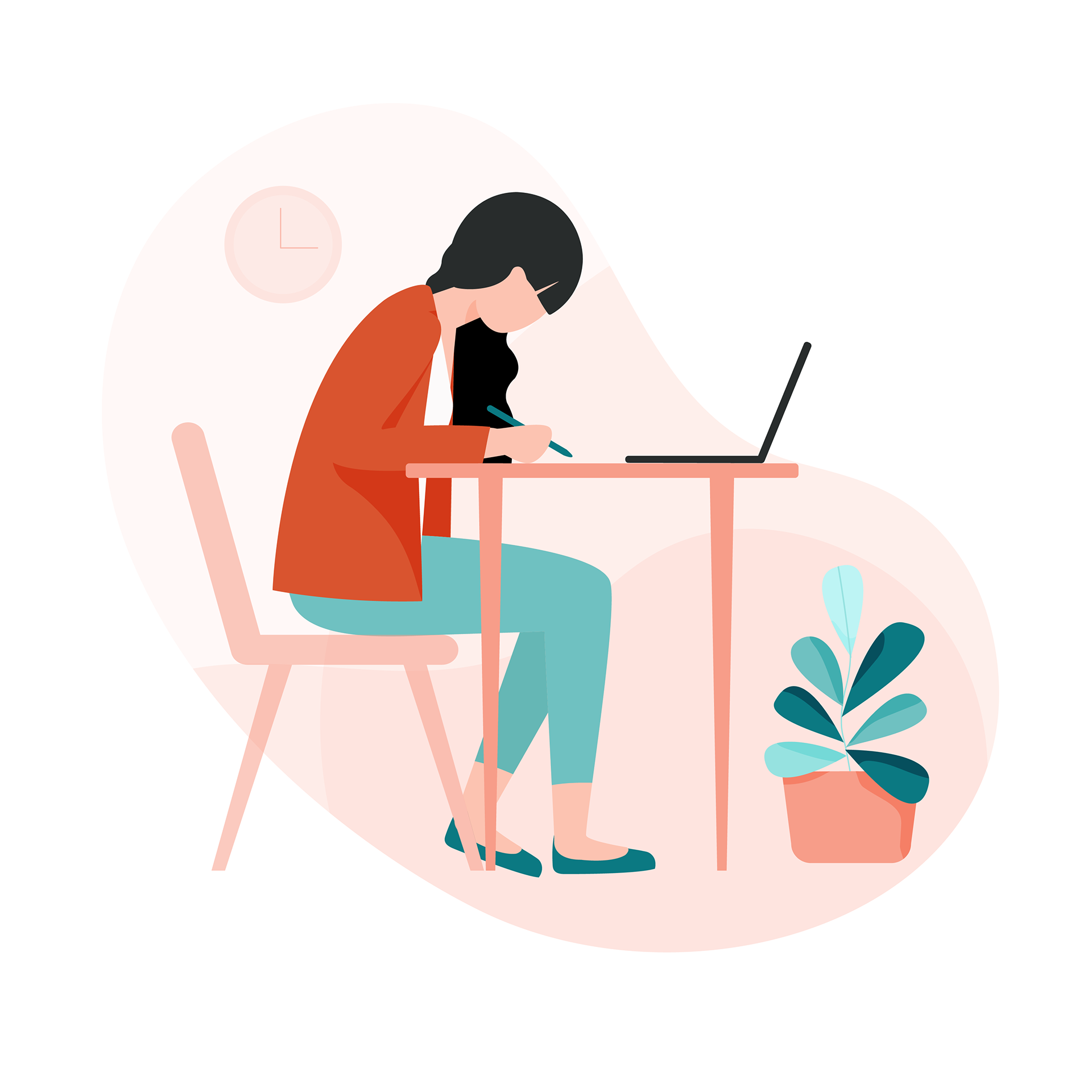Website illustration -  Work From home