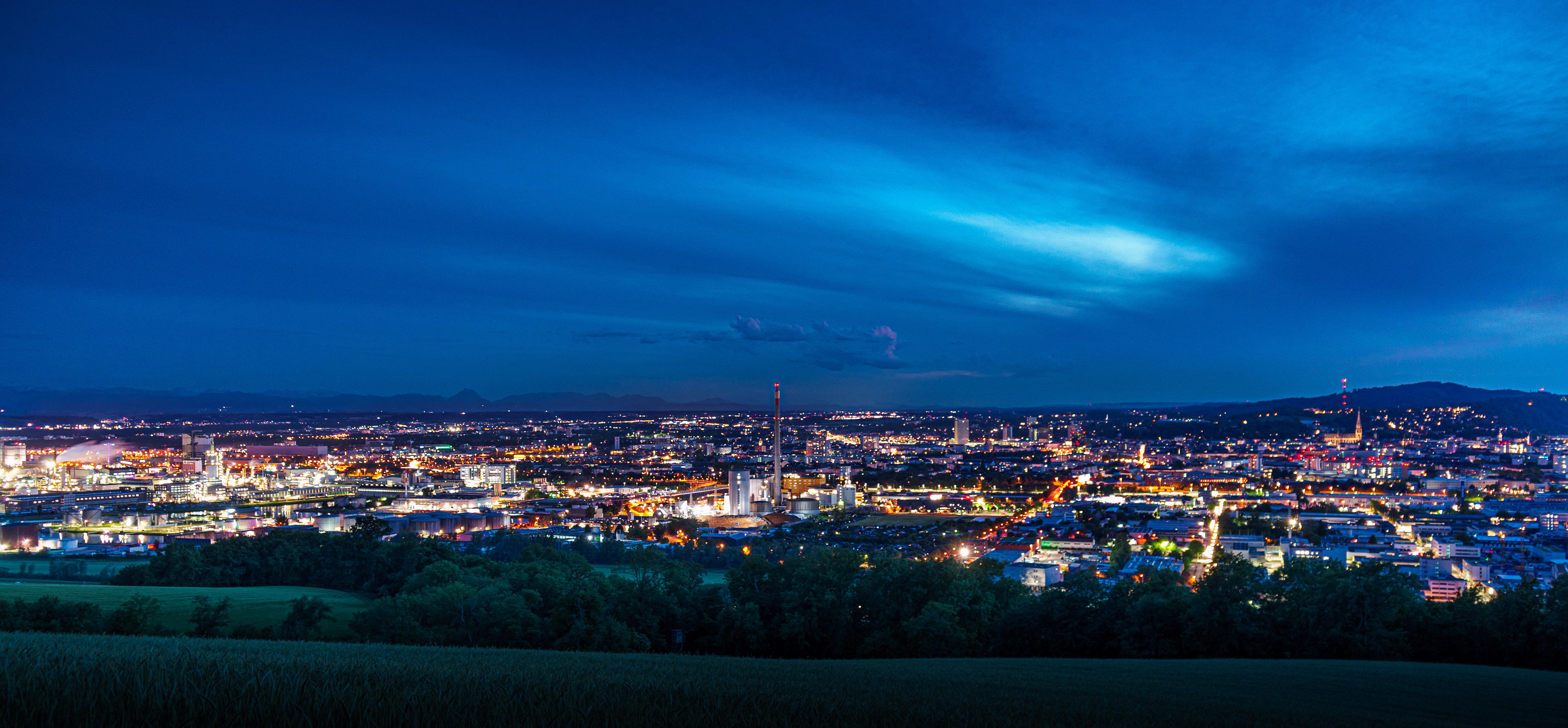 Panoramic view of Linz