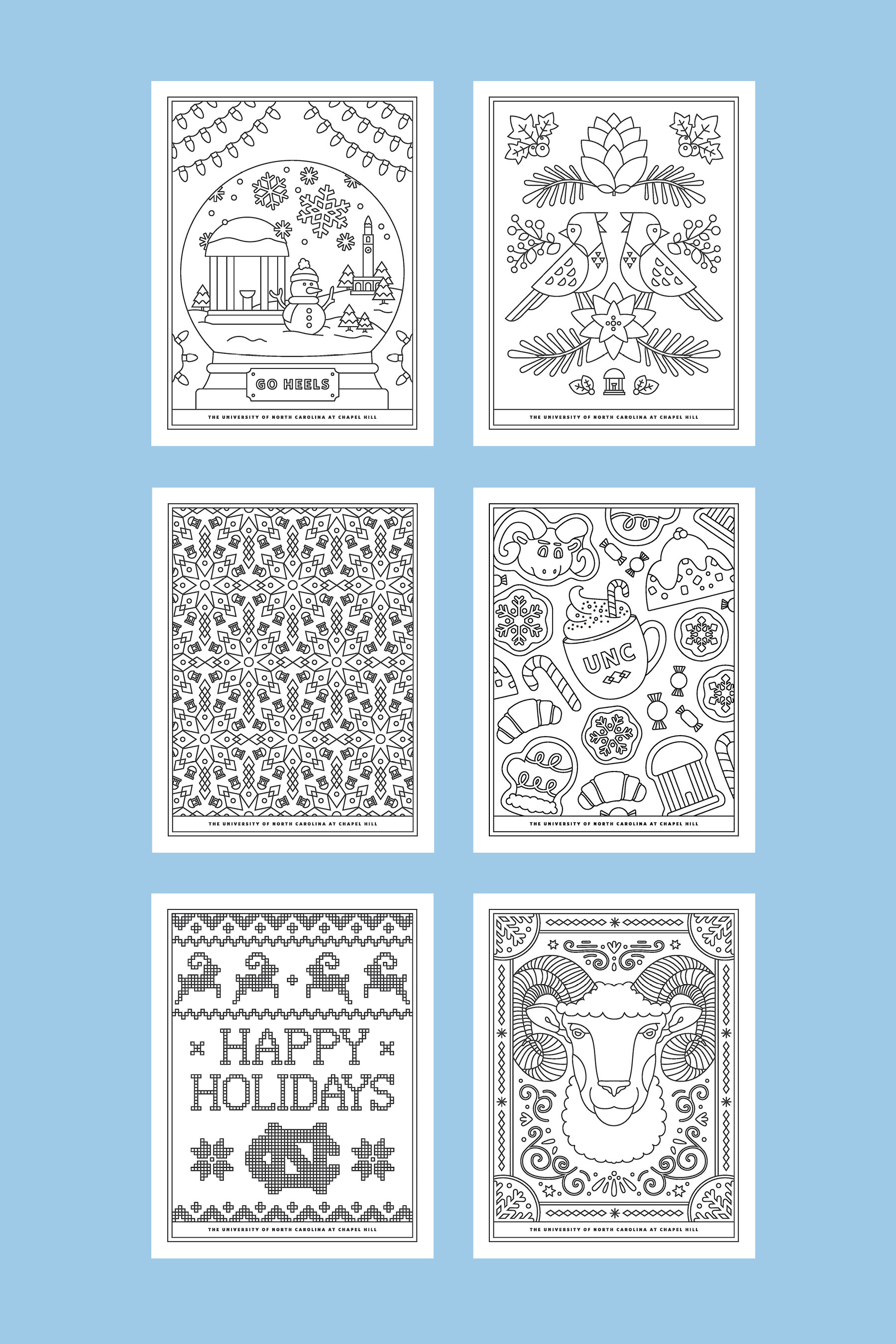 north carolina tar heels coloring pages