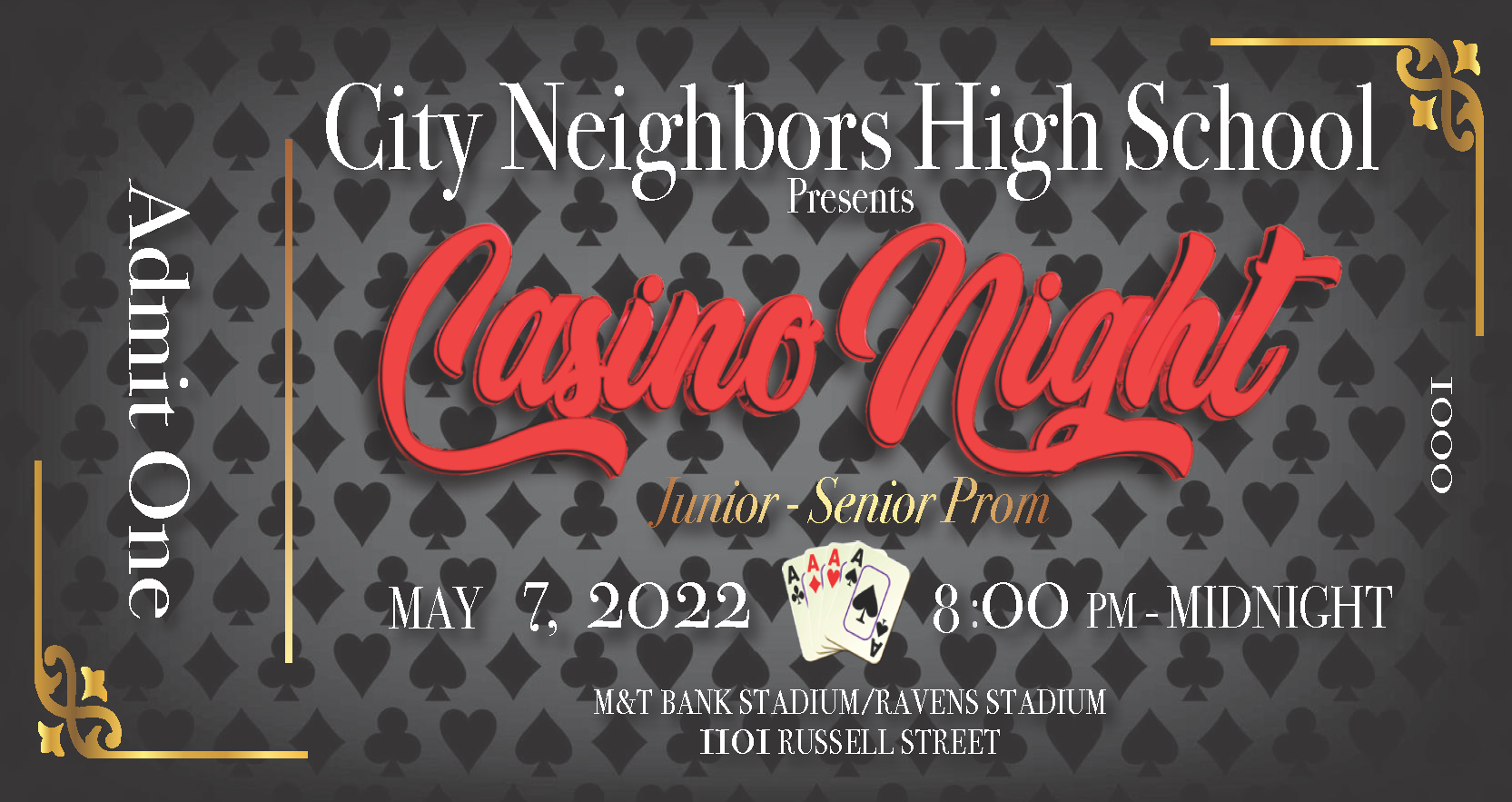City Neighbors High School Baltimore Prom Tickets