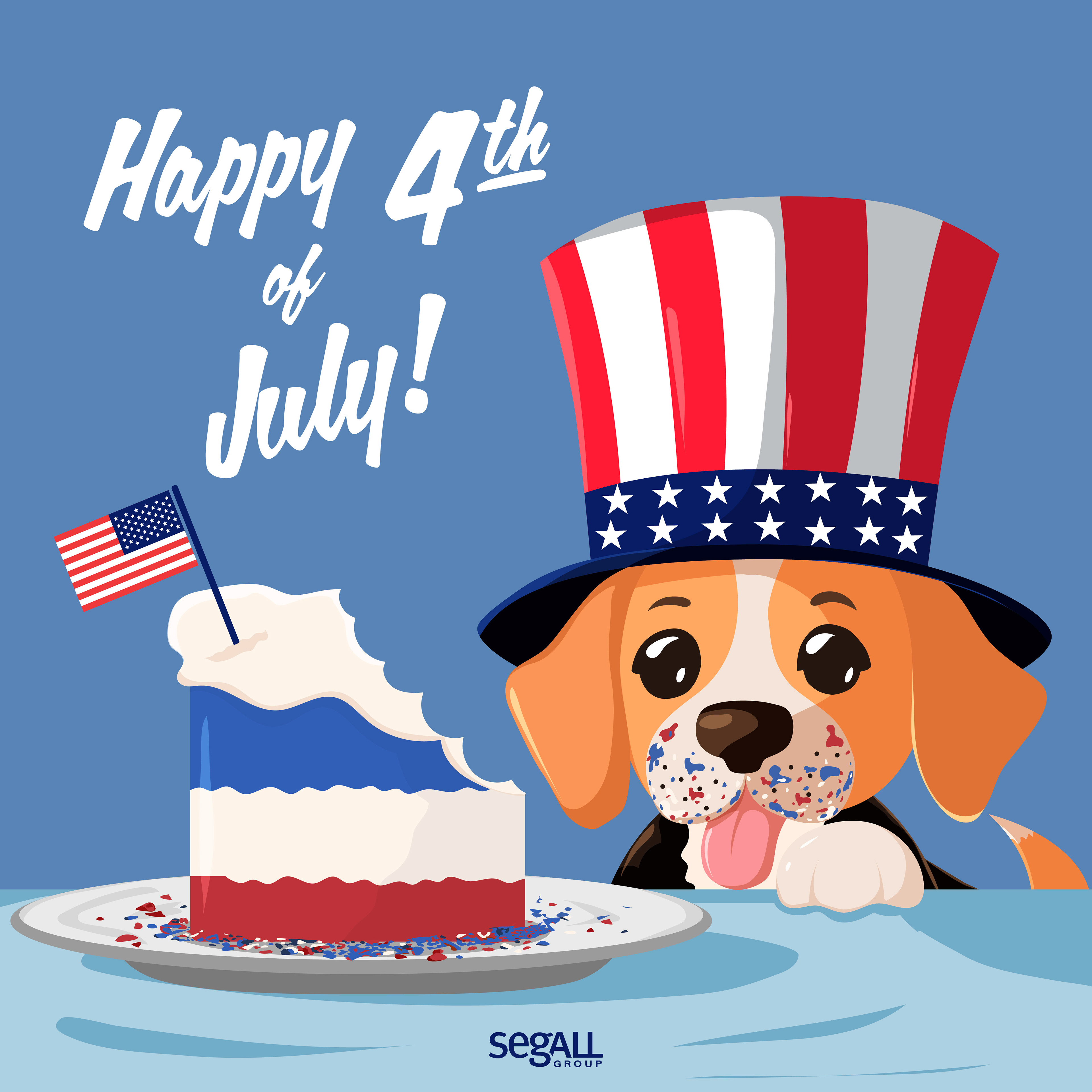 2024 Fourth of July Social Media Post Design