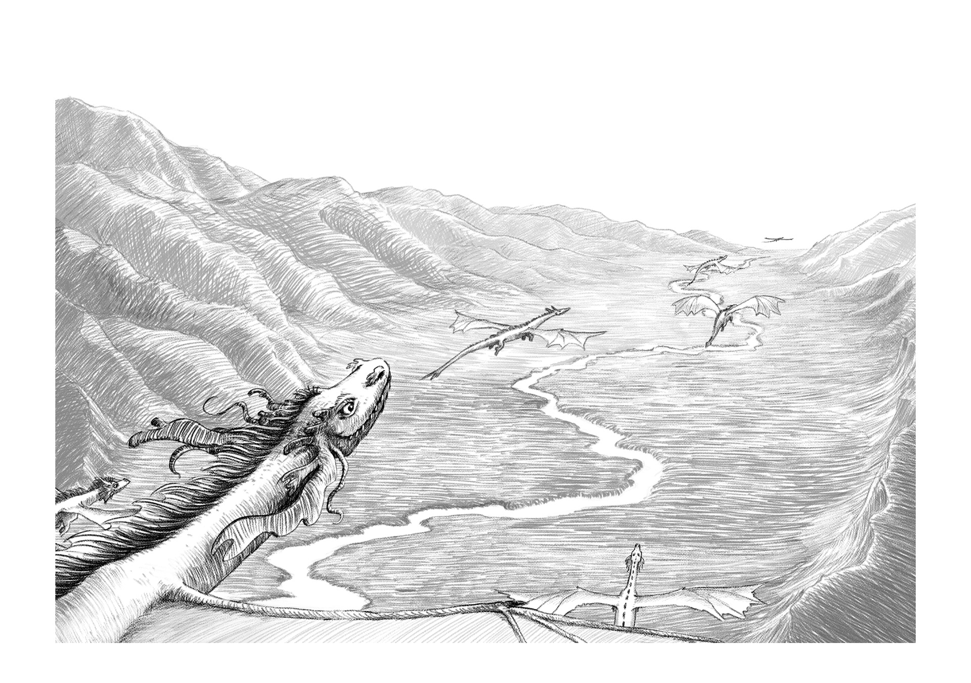 Sturm der Zeiten - Innenillustration Doppelseite