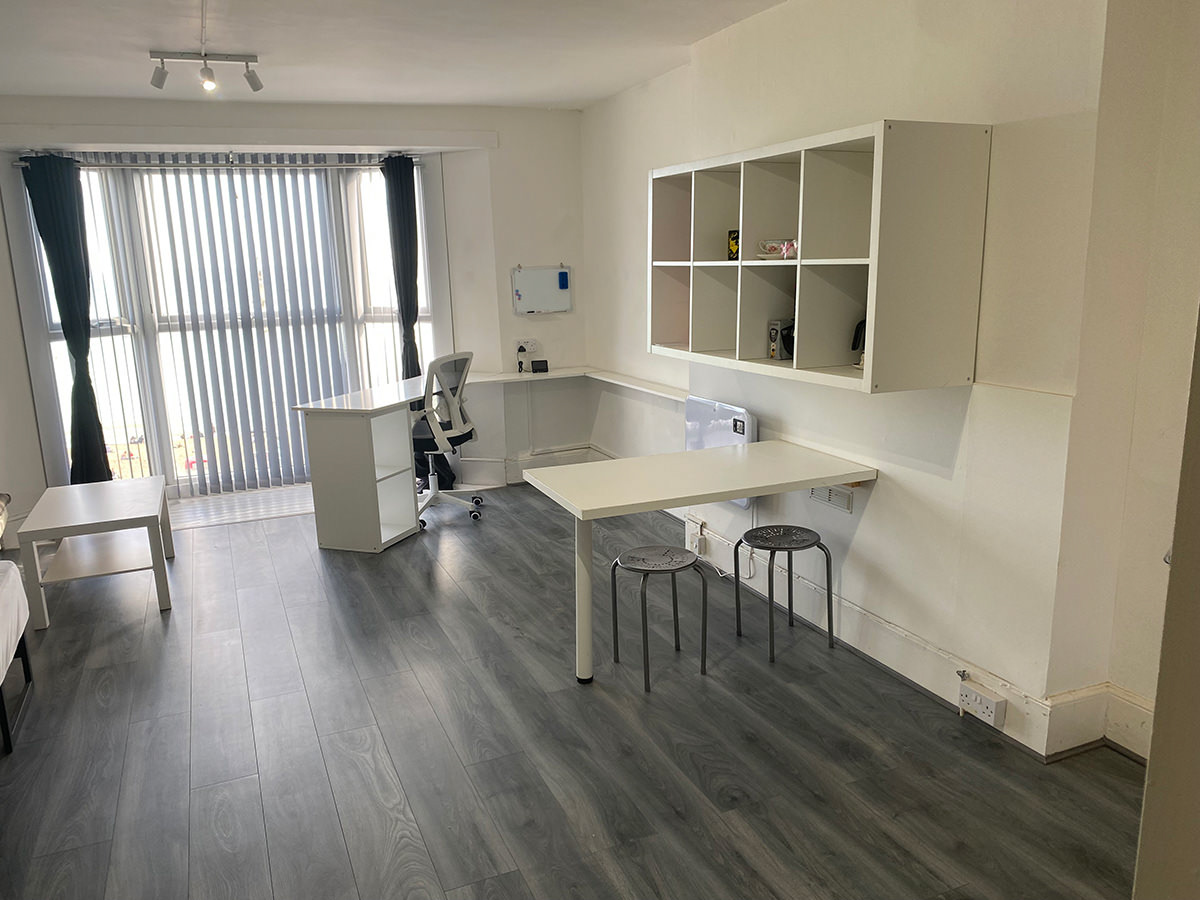 Dining table, cube storage