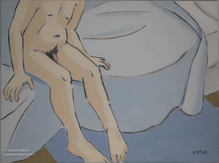 Excursions into Philosophy, Deconstructed (after Hopper) left panel of diptych