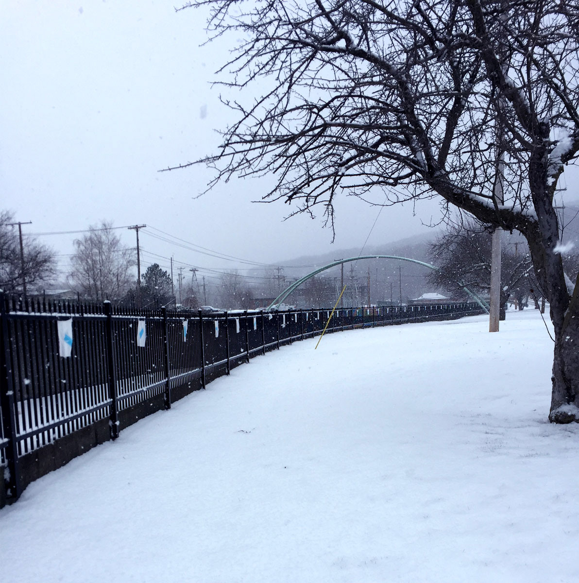 Airborne Transmission, River Street Park Installation, North Adams, MA