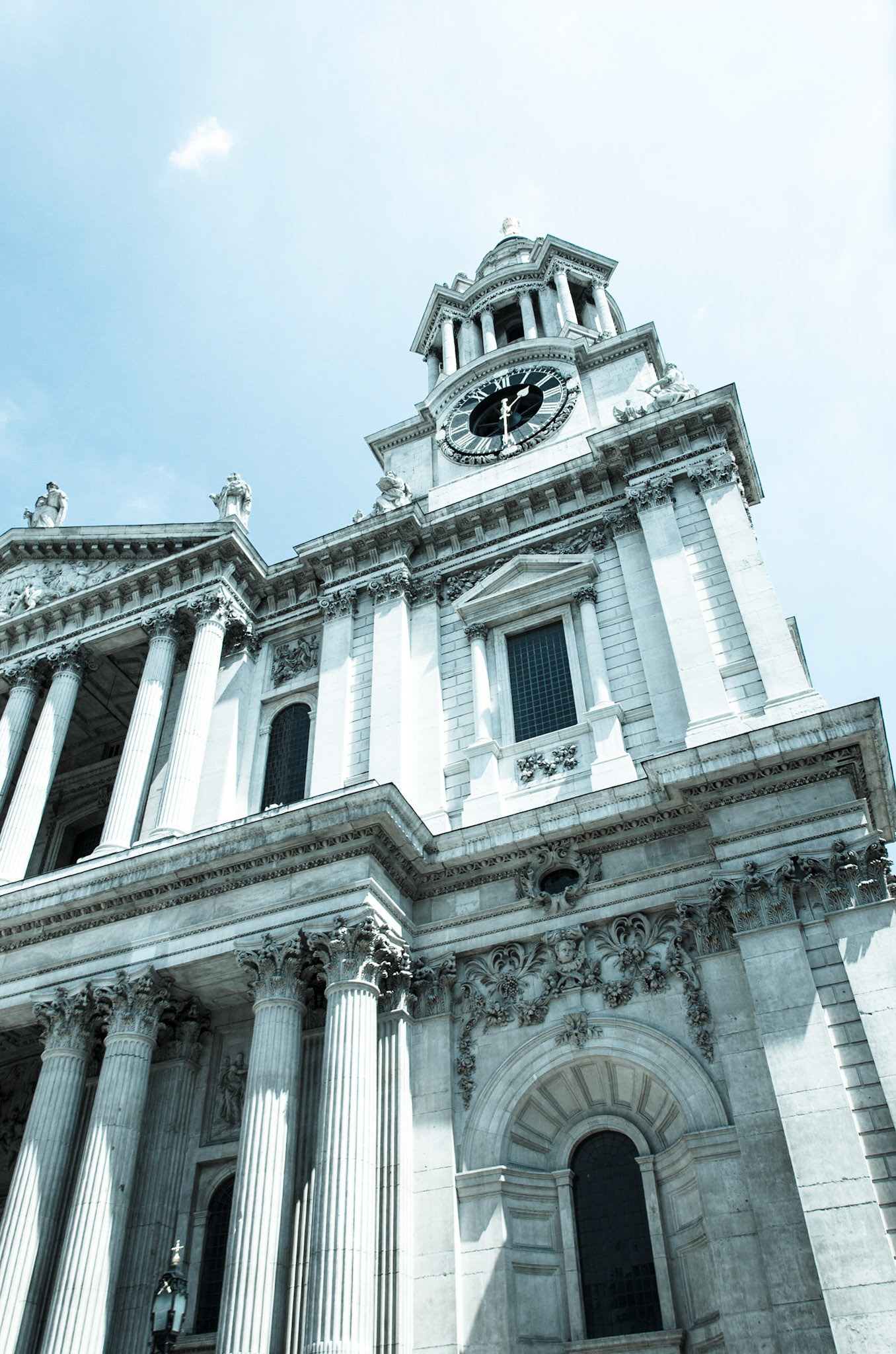 The famous Cathedral of St Paul in the City of London