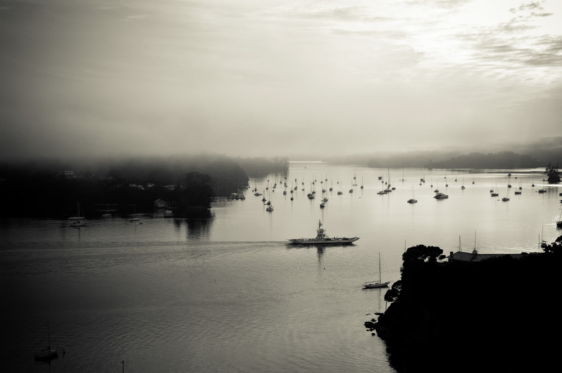 The view of Opua, Bay of Islands