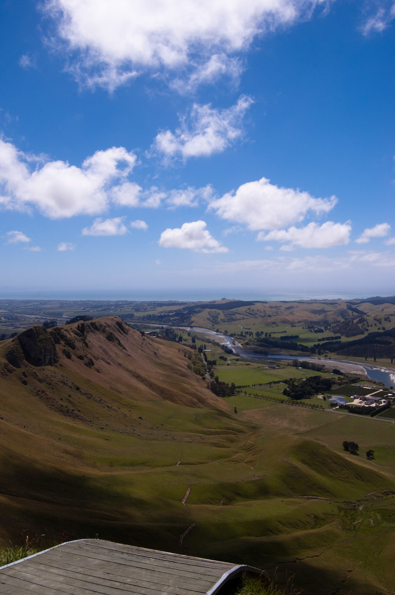 Looking down on Napier, New Zealand from Te Mata Peak