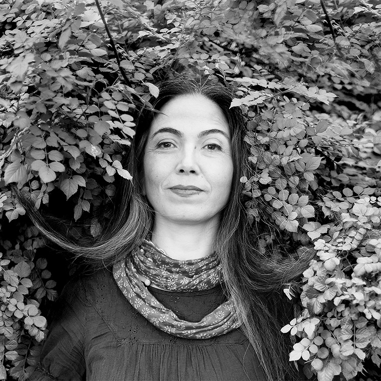 Siyah beyaz fotoğrafta, Arzu Filiz Güngör'ün göğüs hizasında bir portresi var. Arzu bol yapraklı bir çalının içine yaprakların arasına başını yaslarcasına girmiş. Saçlarının bir tutamı yapraklara takılı kalmış, hafif bir gülmseme ile kameraya doğru bakıyor.