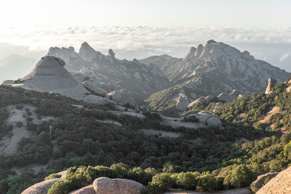 From the heights of Montserrat, Barcelona 