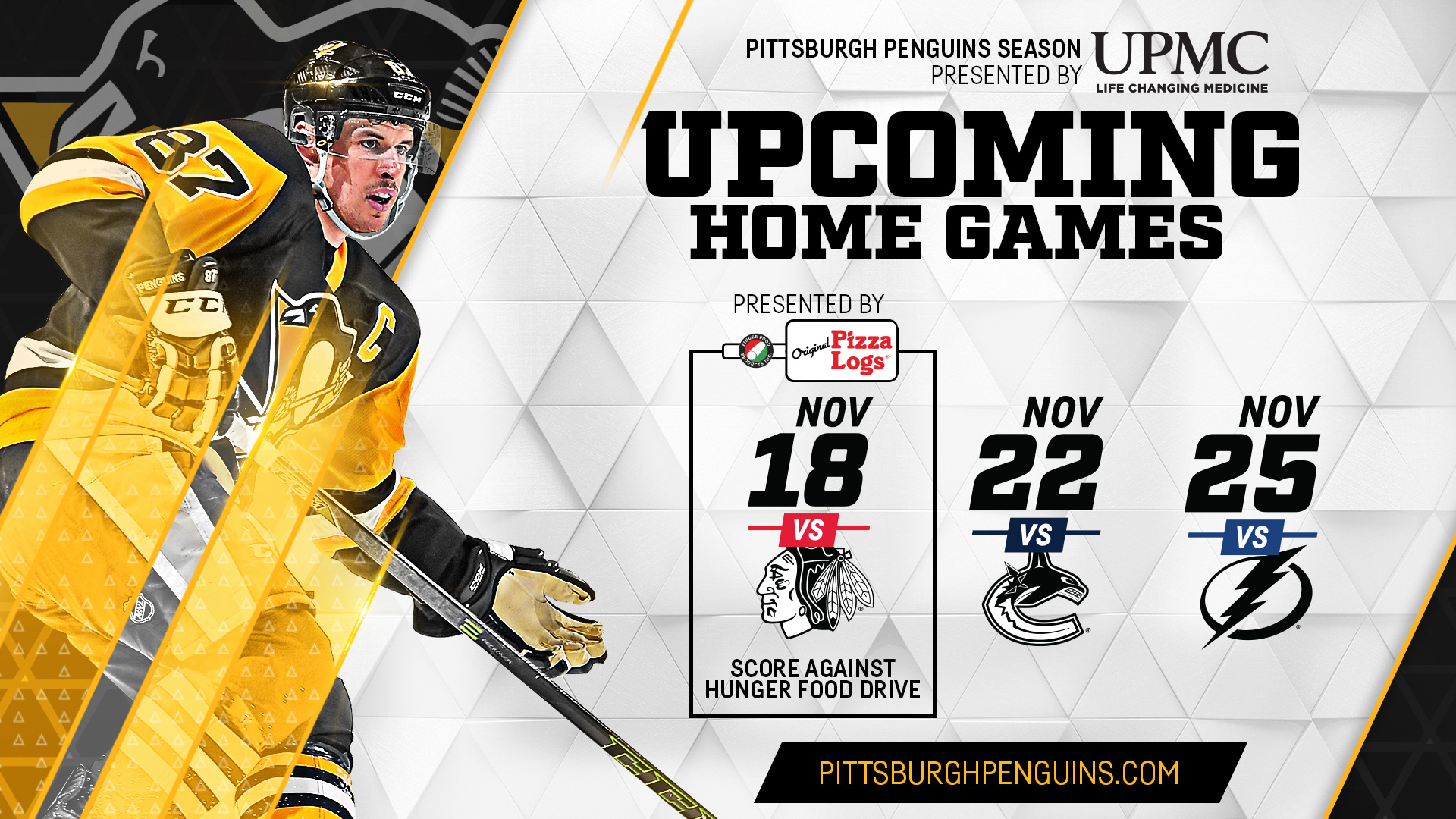 Upcoming Home Games Jumbotron Graphic