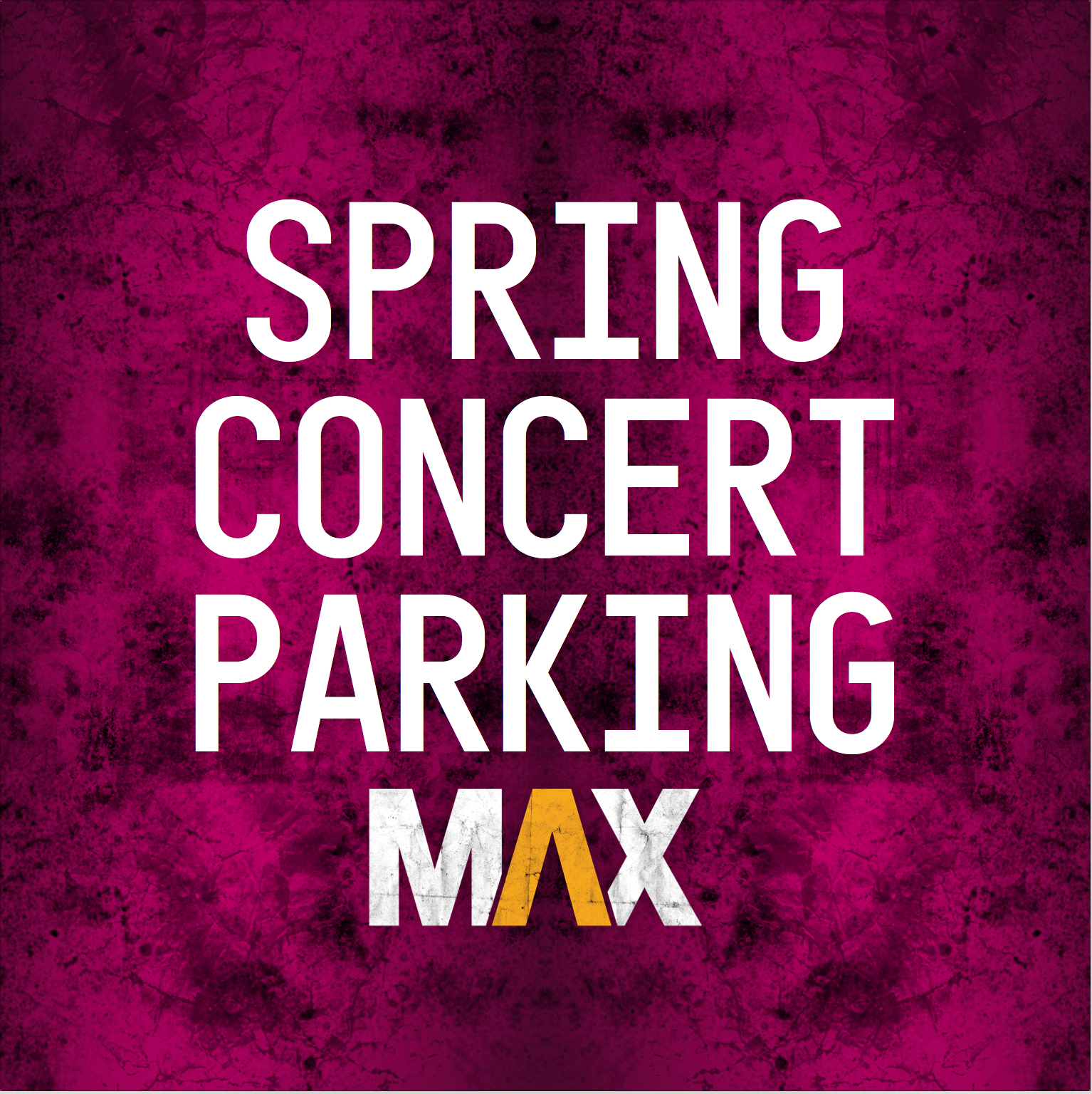 Concert Parking Sign
