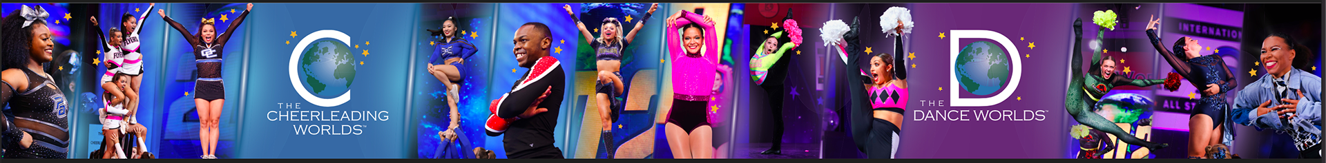 The Cheerleading and Dance Worlds Tent Banner