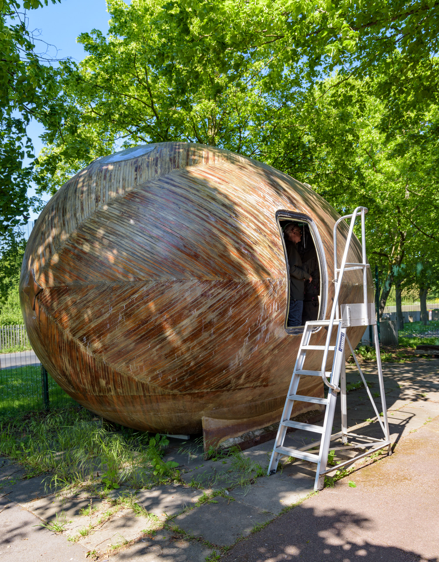 The Exbury Egg from outside at the Lakeside Centre