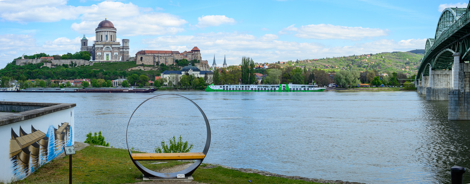 Pontoon Bridge" (site-specific mural), Štúrovo - Slovakia - 2023