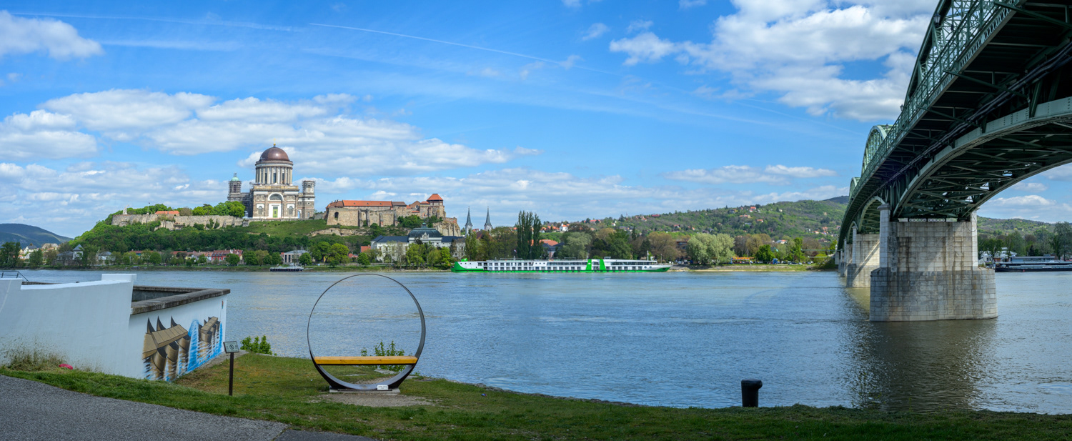 Pontoon Bridge" (site-specific mural), Štúrovo - Slovakia - 2023