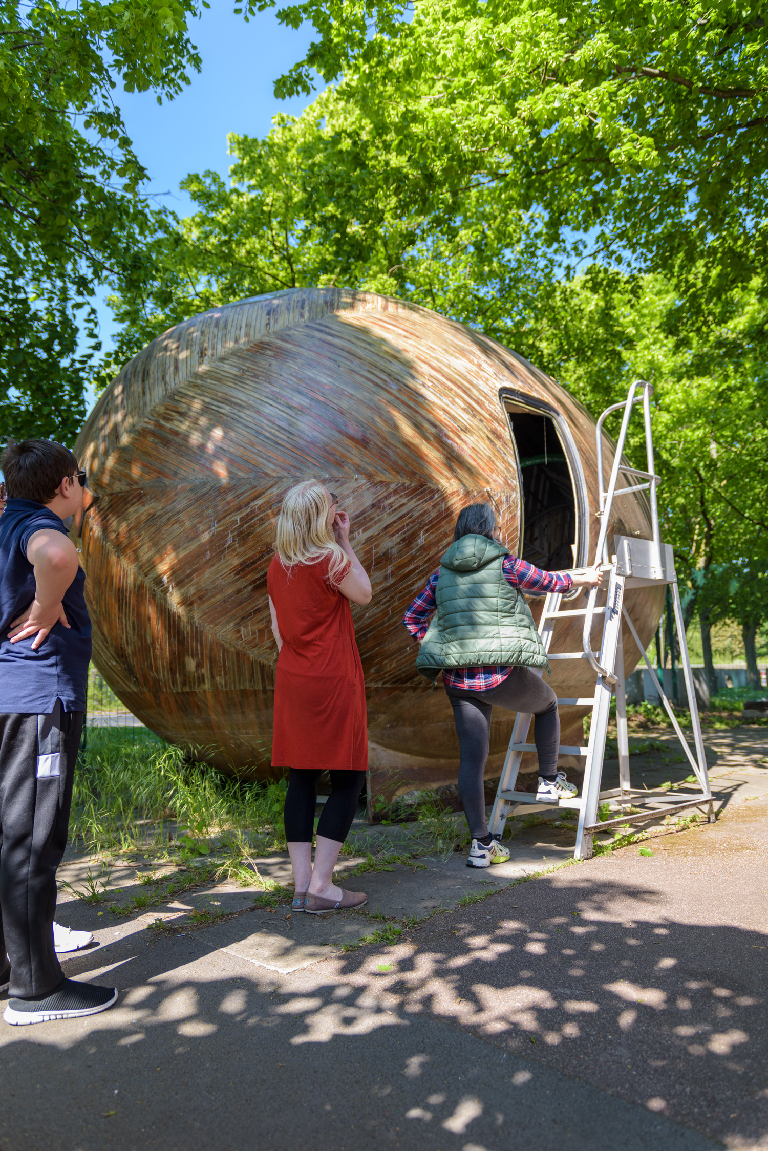 The Exbury Egg from outside at the Lakeside Centre