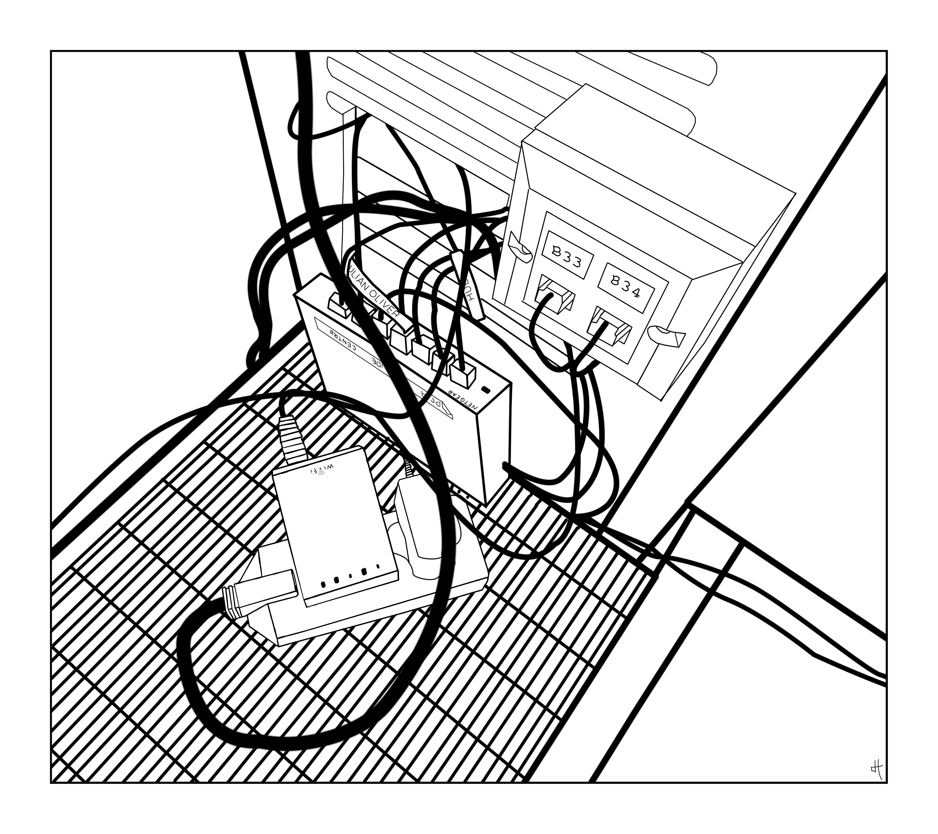 Plug Drawing - Electric Highway Show, Somerset House