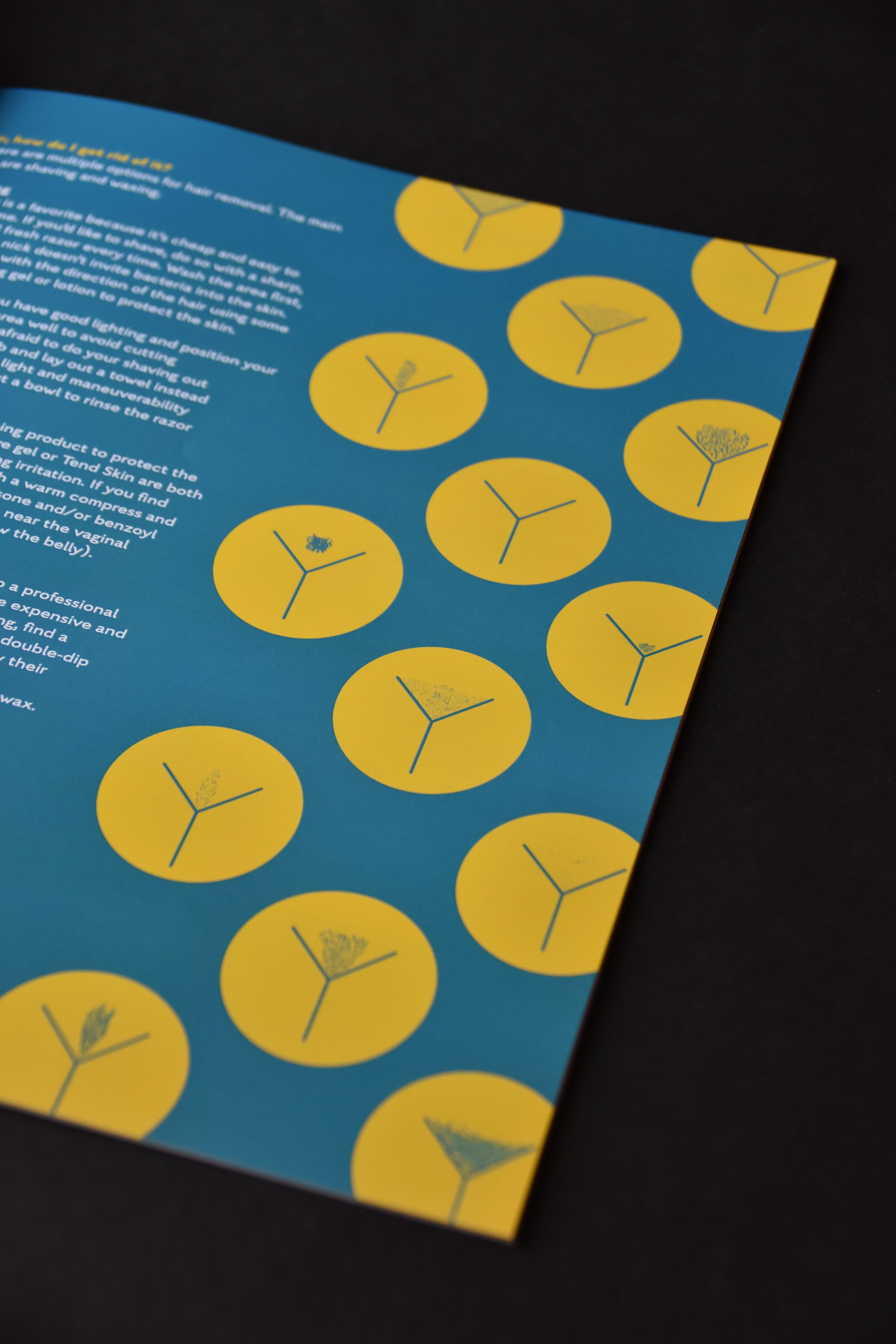 Detail shot of pubic hair vulva pattern.