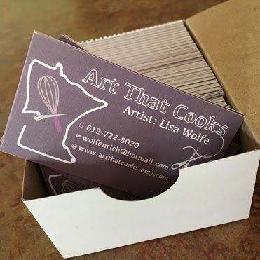Printed business cards