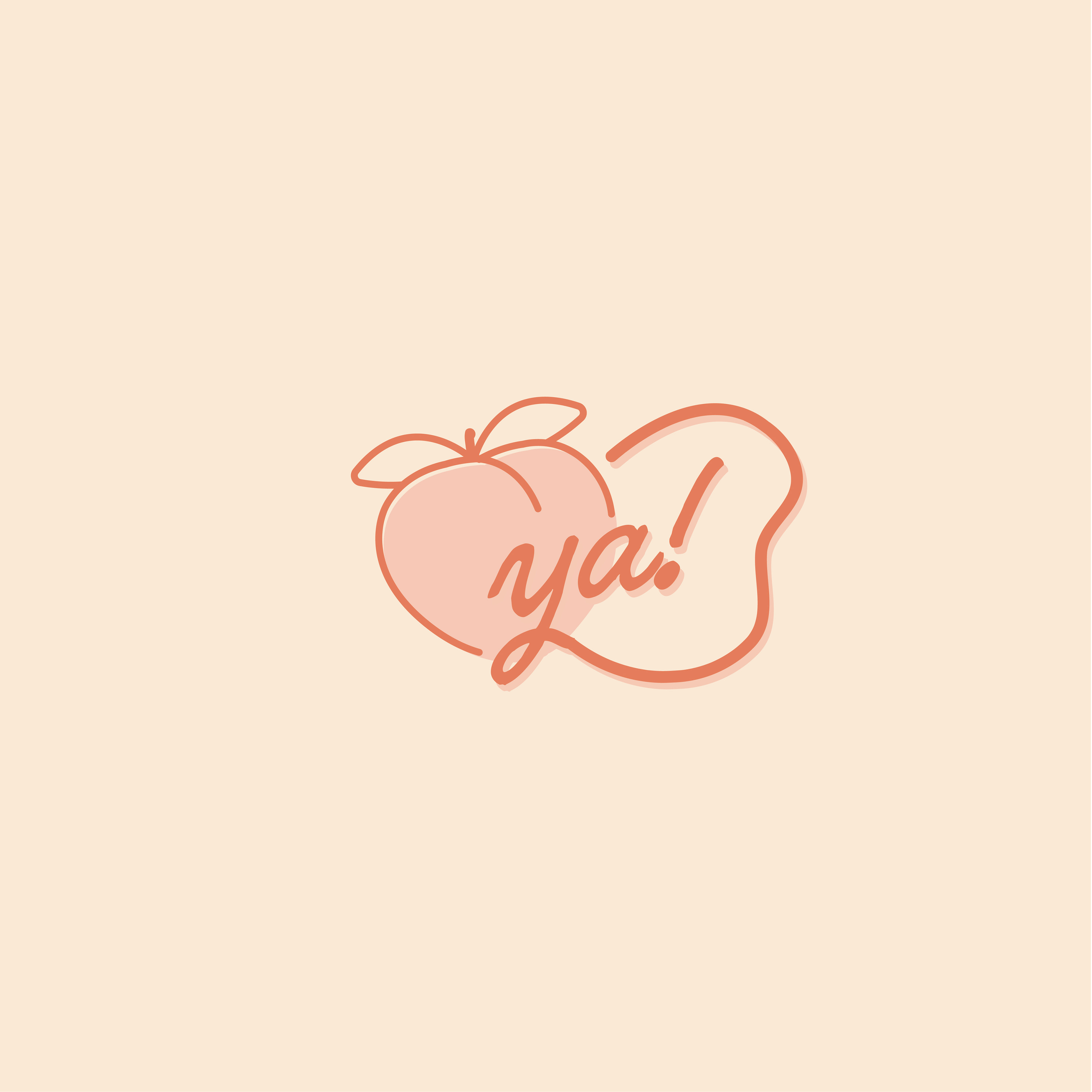 A simplified logo mark evokes excitement.