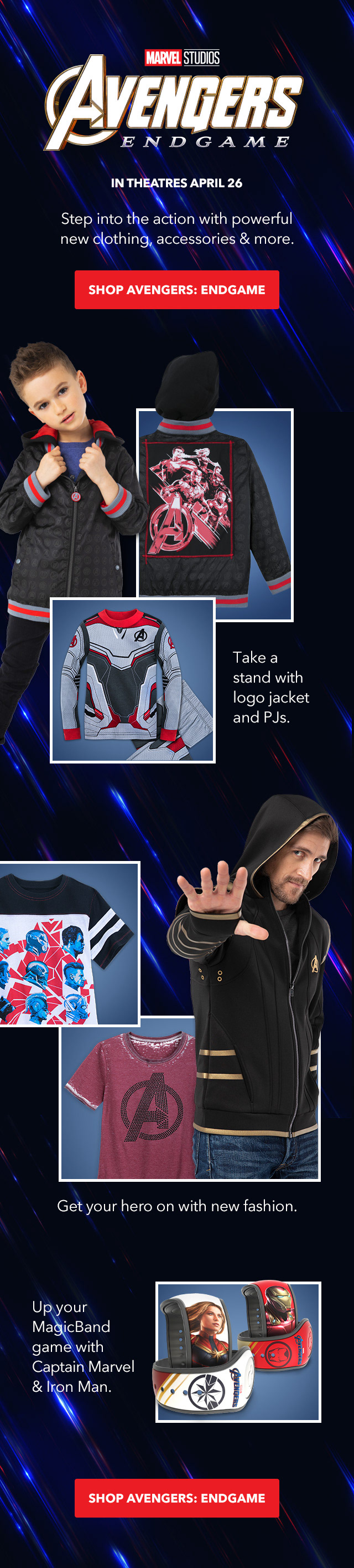 Avengers End Game shopDisney Email