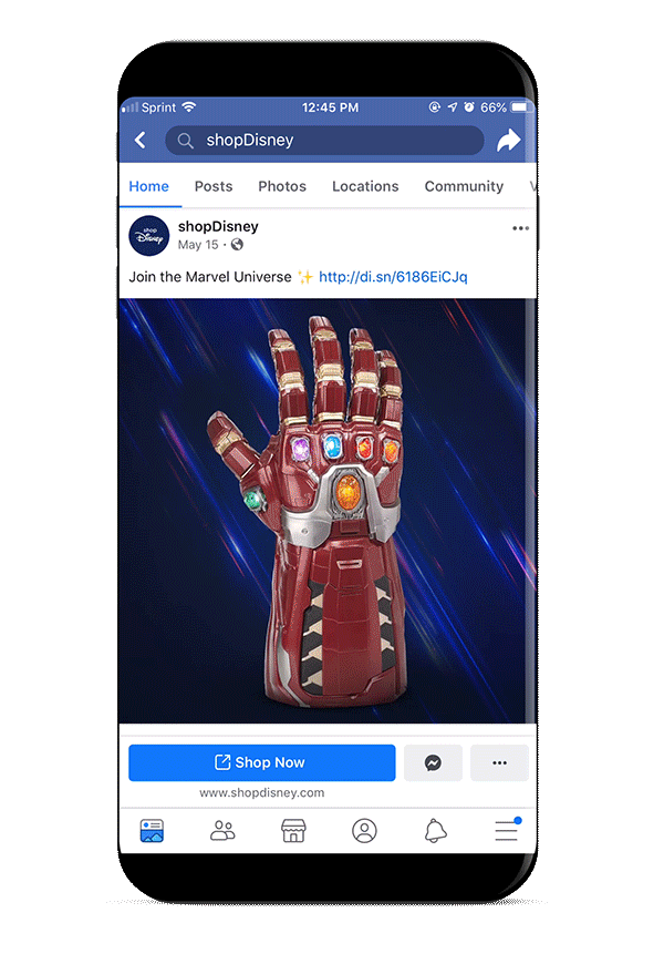 Avengers Endgame Paid Social Post