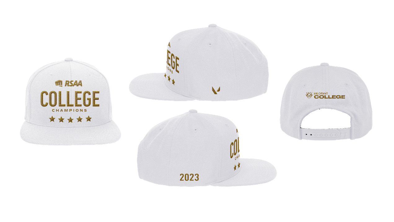 Snapback hats for the participants that make it into the RSSA College Championship