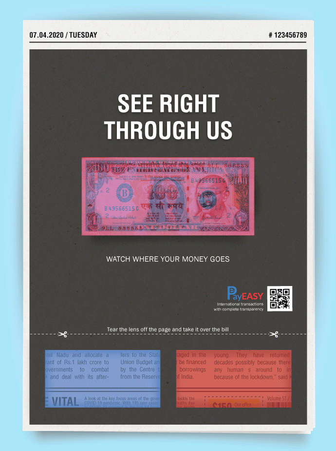 Use each side of the filter to view both currencies separately