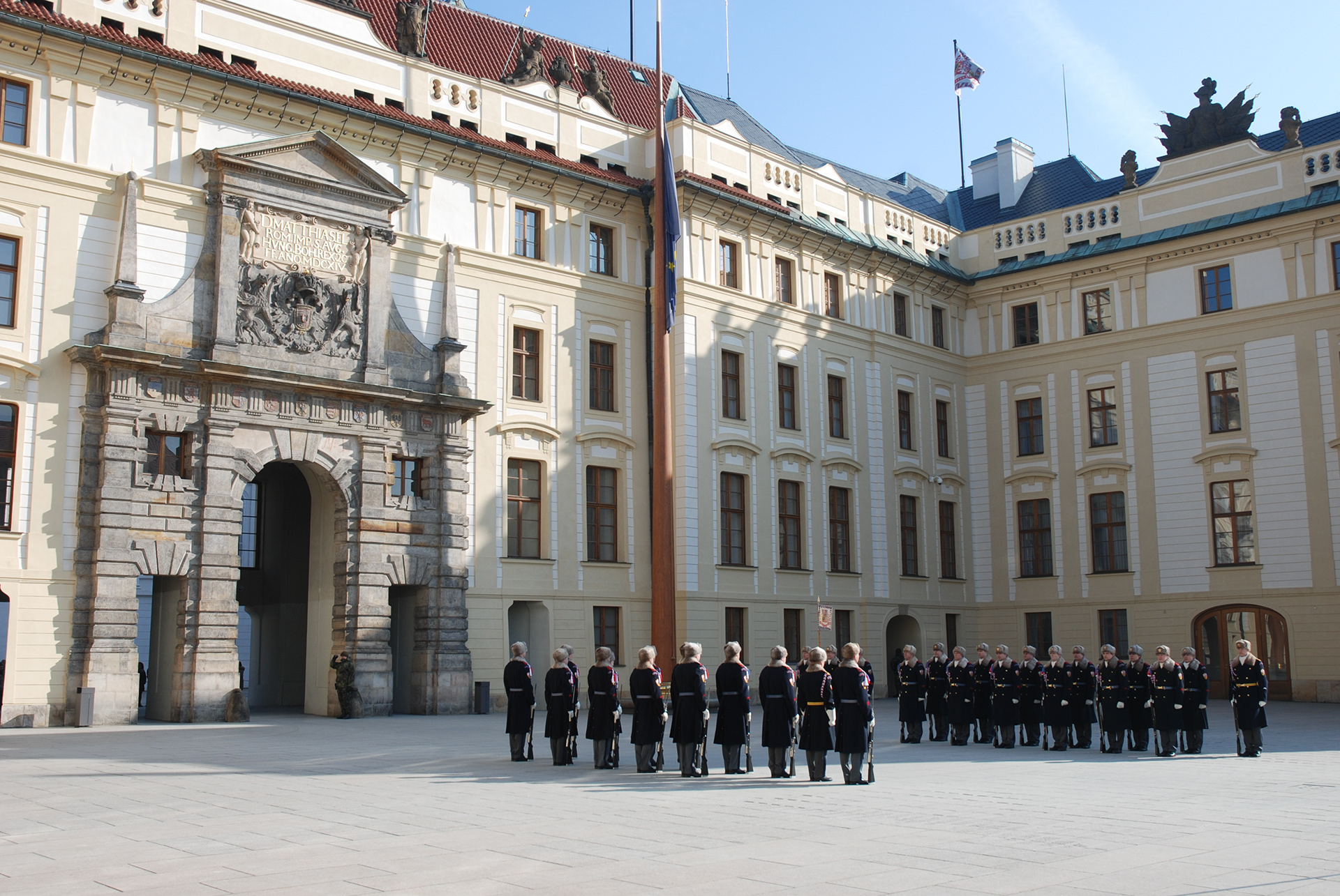 Relève de la garde - Château de Prague