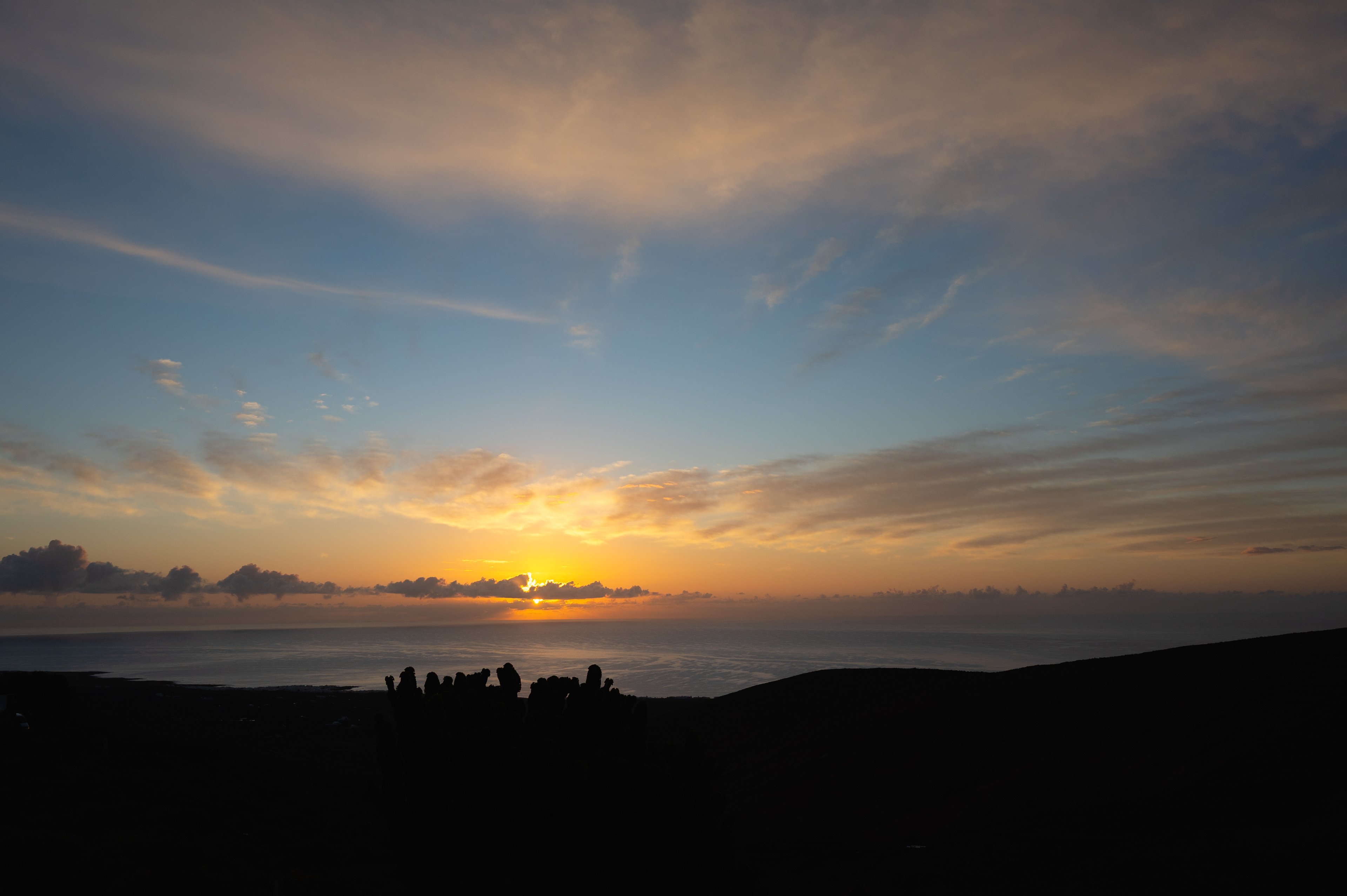 Lever de soleil sur la côté Est de Lanzarote