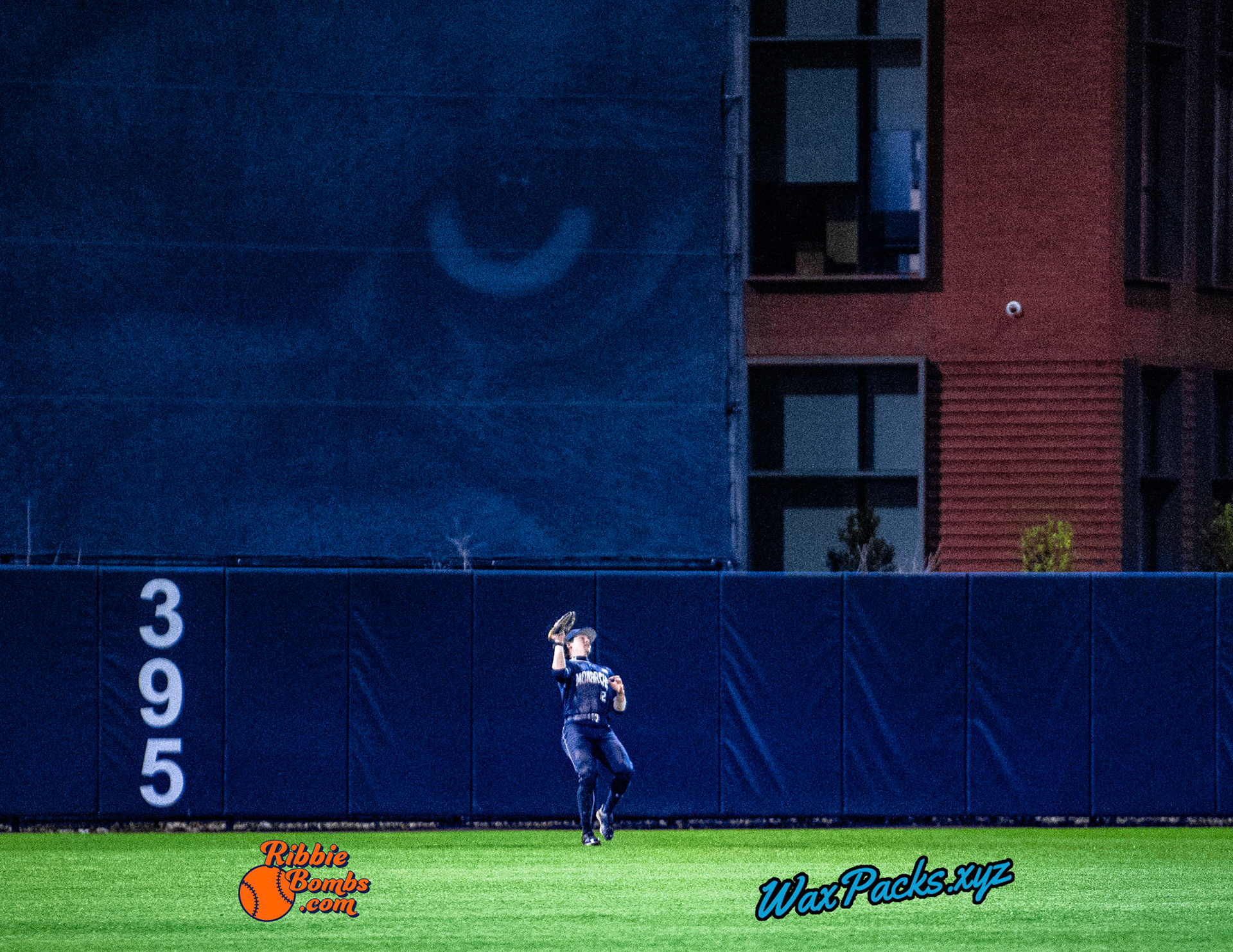 Center fielder Steven Meier (12) of Old Dominion catches the final out in the ninth inning for an ODU W, taking the second game of a three-game weekend series. The Monarchs defeated the 49ers, 4-1, at Bud Metheny Baseball Stadium on the campus of Old Dominion University in Norfolk, VA, on Saturday, March 2, 2024.  (Photo Credit Chad W. via www.WaxPax.xyz via Getty Images, Copyright © WaxPacks.xyz WaxPacks.xyz™ 2024)