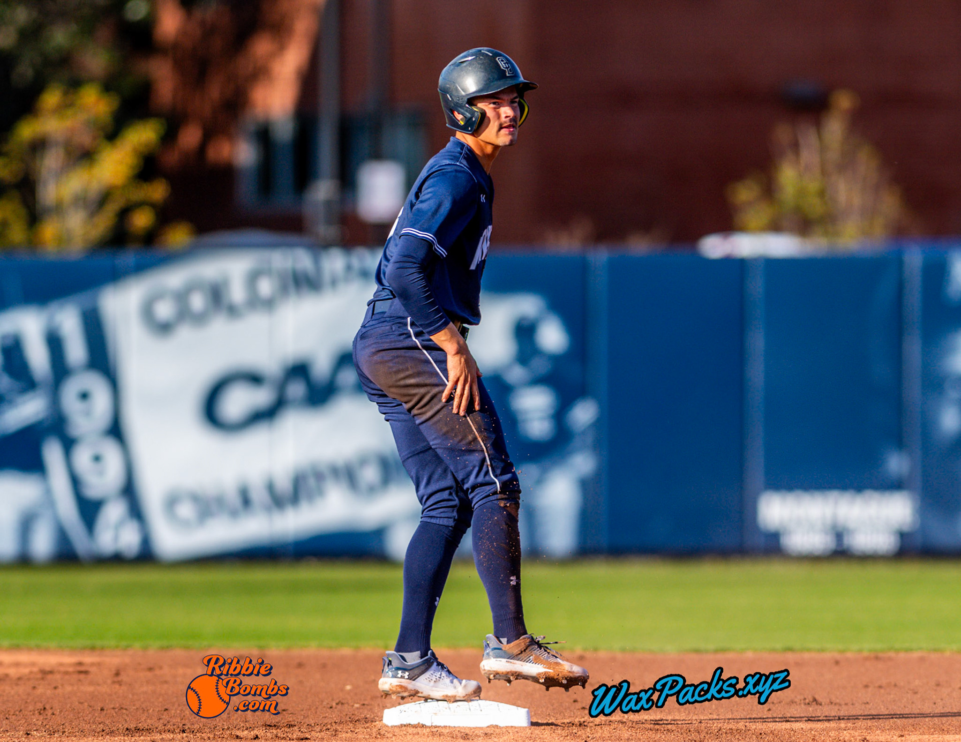 Shortstop Kyle Edwards (4) of Old Dominion advances to second base in the first inning of the second game of a three-game weekend series. The Monarchs defeated the 49ers, 4-1, at Bud Metheny Baseball Stadium on the campus of Old Dominion University in Norfolk, VA, on Saturday, March 2, 2024.  (Photo Credit Chad W. via www.WaxPax.xyz via Getty Images, Copyright © WaxPacks.xyz WaxPacks.xyz™ 2024)